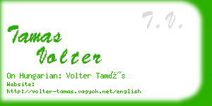 tamas volter business card